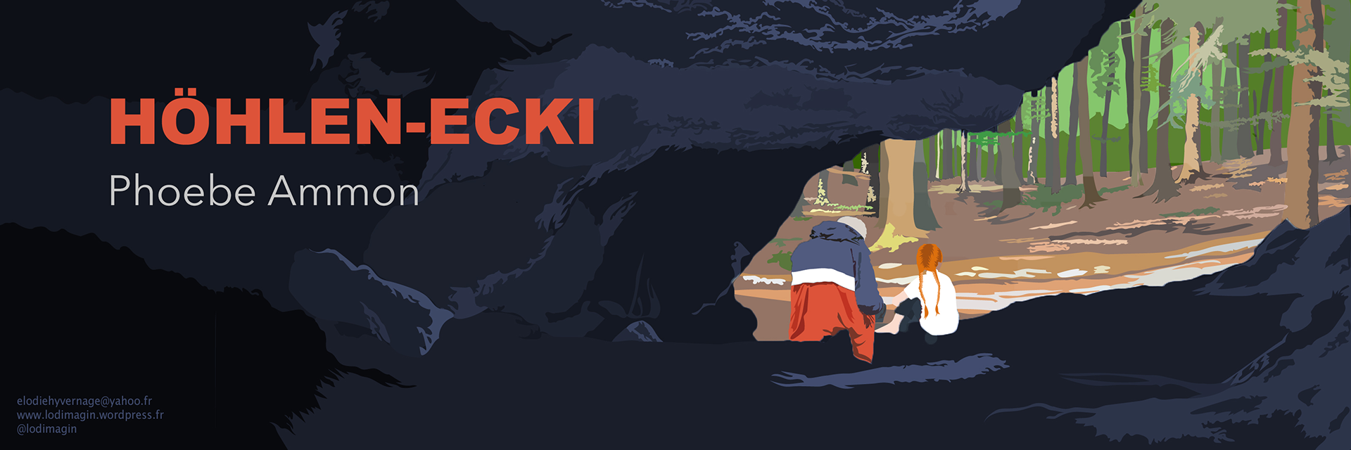 Illustration zum Drehbuch "Höhlen-Ecki" von Elodie Hyvernage